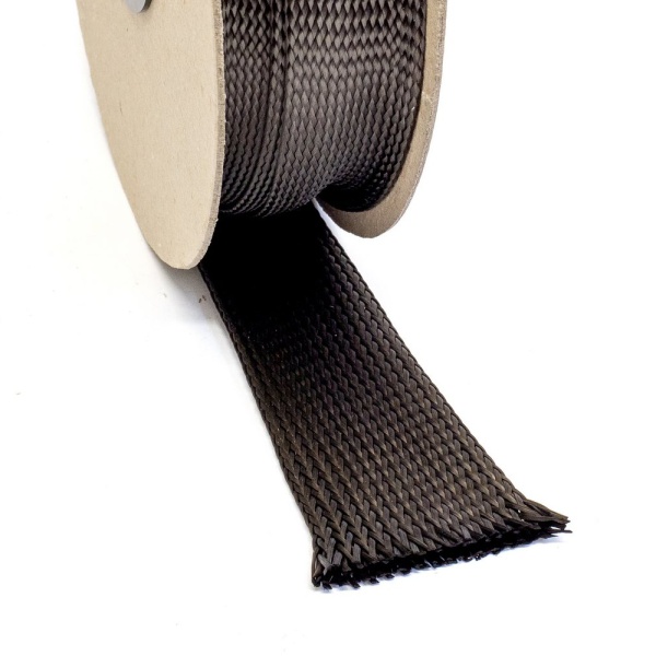 Carbon Fibre Braid - 6K - 60mm wide - 361gsm